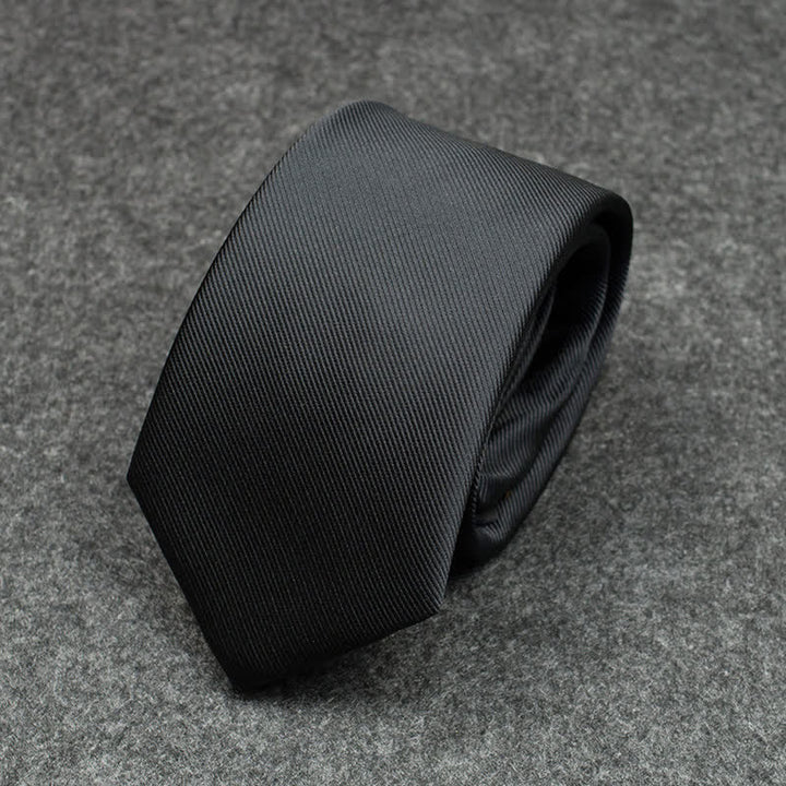 Men's Black Embroidery Tiger Necktie - image 2