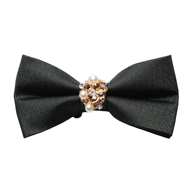 Men's Pearl Formal Tuxedo Bow Tie - Green - image 10