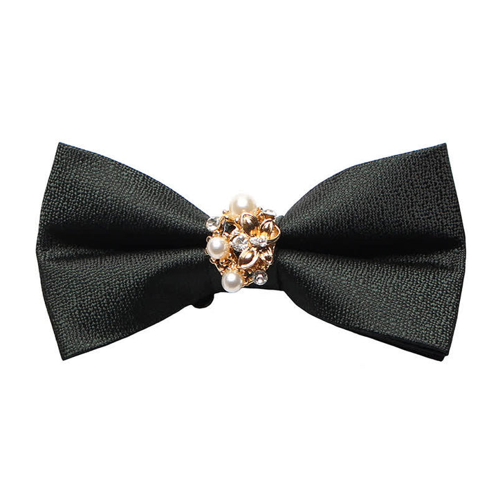 Men's Pearl Formal Tuxedo Bow Tie - Green - image 10