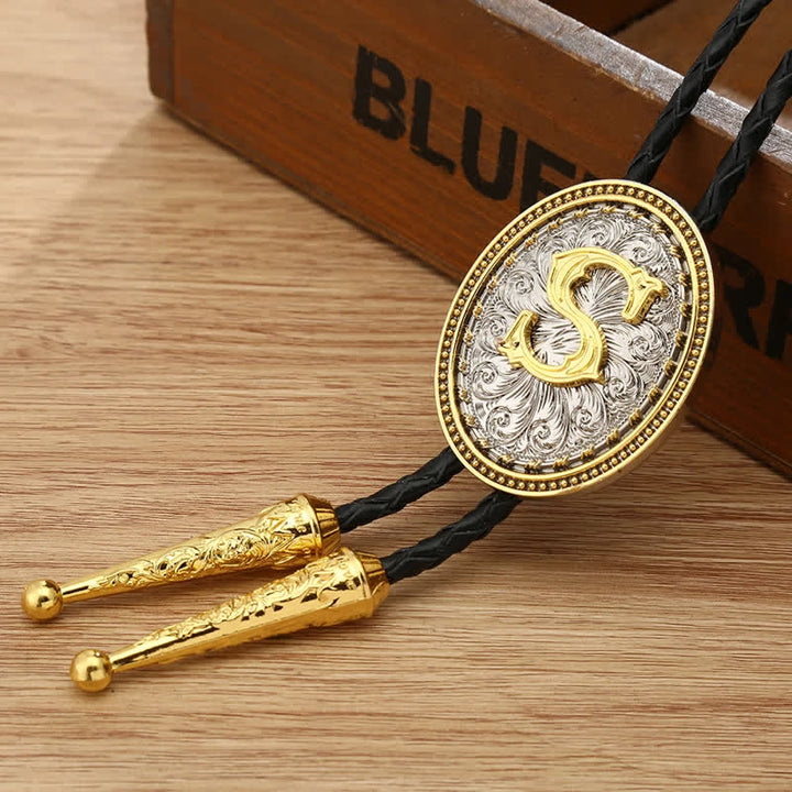 Western Cowboy Shirt Accessory Alphabet A To Z Bolo Tie - S - image 22