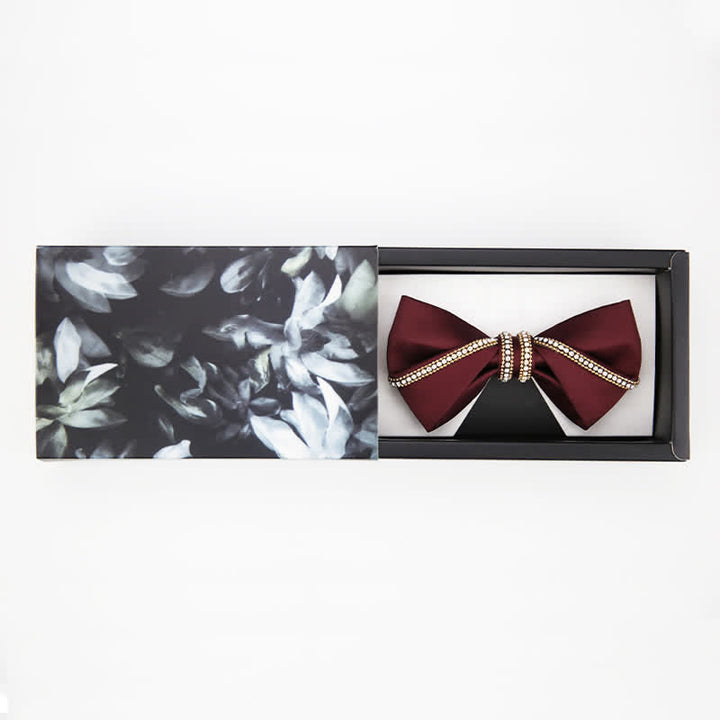 Men's Elegant Chain Bow Tie Pocket Square - image 2