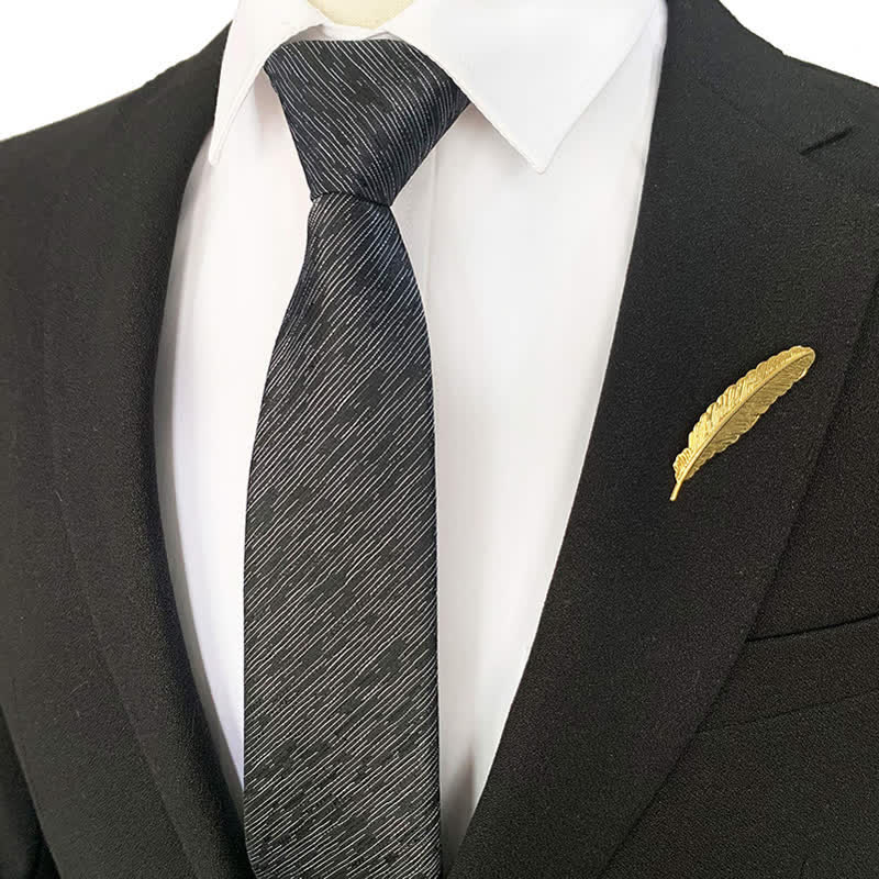 Men's Blue-Gray Zipper Tie Horizon Necktie - image 10