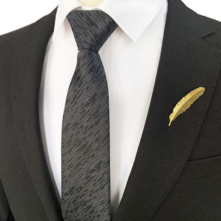 Men's Blue-Gray Zipper Tie Horizon Necktie - image 10