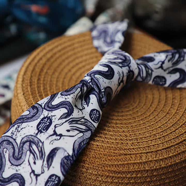 Men's Colourful Prehistoric Creatures Necktie - image 15