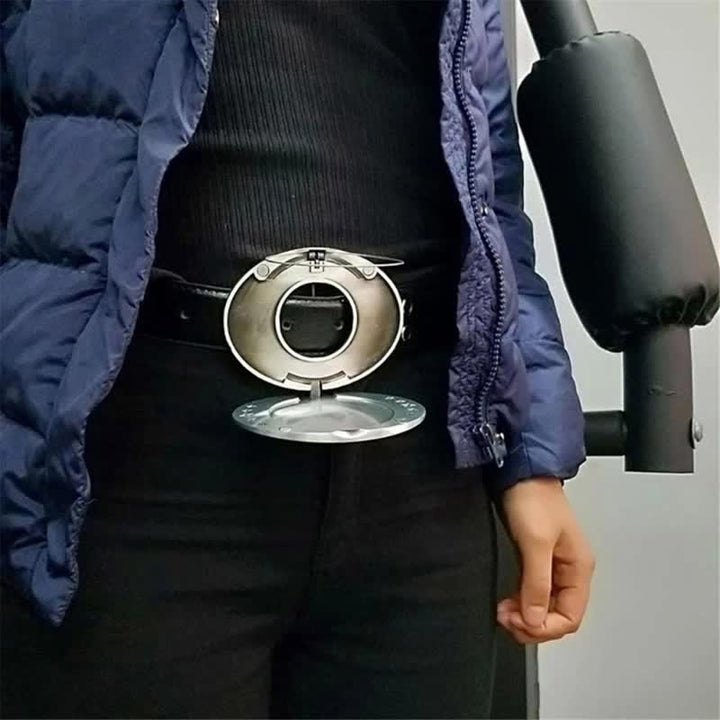 Men's DIY Eagle USA Flag Creative Beer Holder Buckle Leather Belt - image 4