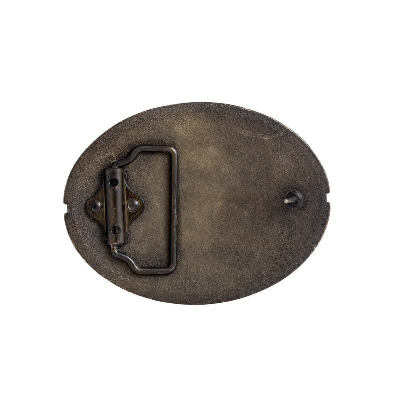 Men's DIY Patriotic Bald Eagle USA Flag Buckle Leather Belt - image 1