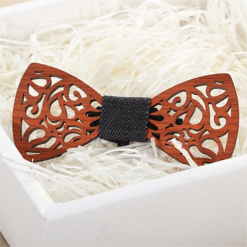Men's Creative Funny Wooden Bow Tie - image 8