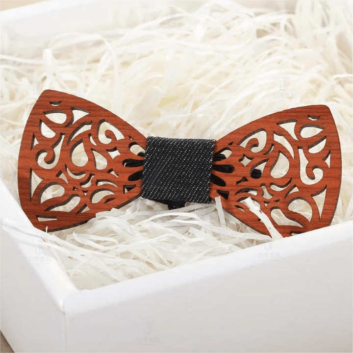 Men's Creative Funny Wooden Bow Tie - image 8