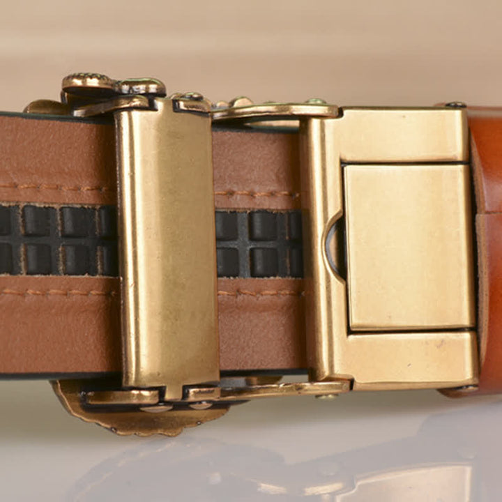 Men's Mighty Eagle Sharp Claw Automatic Buckle Leather Belt - image 4