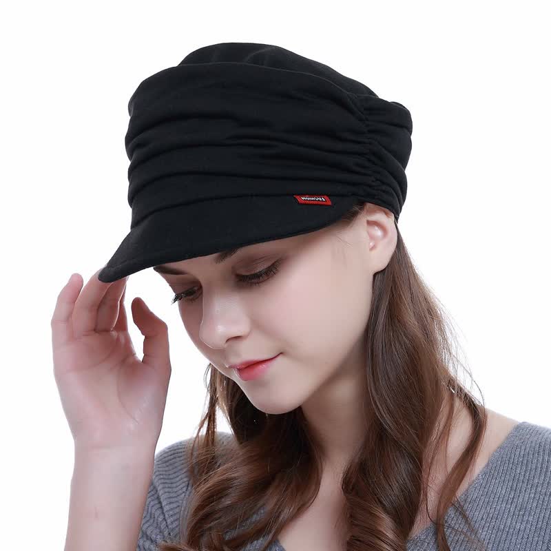 Women's Soft-Brimmed Hat Pleated Baseball Cap - image 3