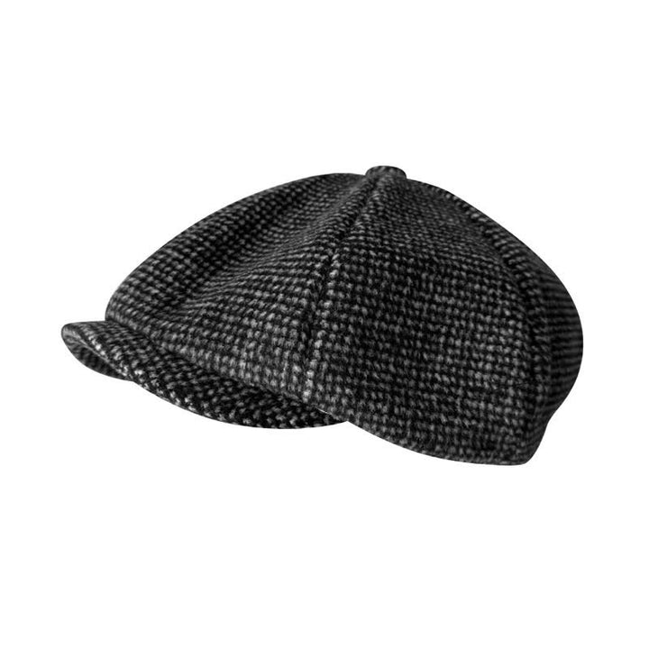 Tiny Checks Gatsby Beret Octagonal Cap - image 0