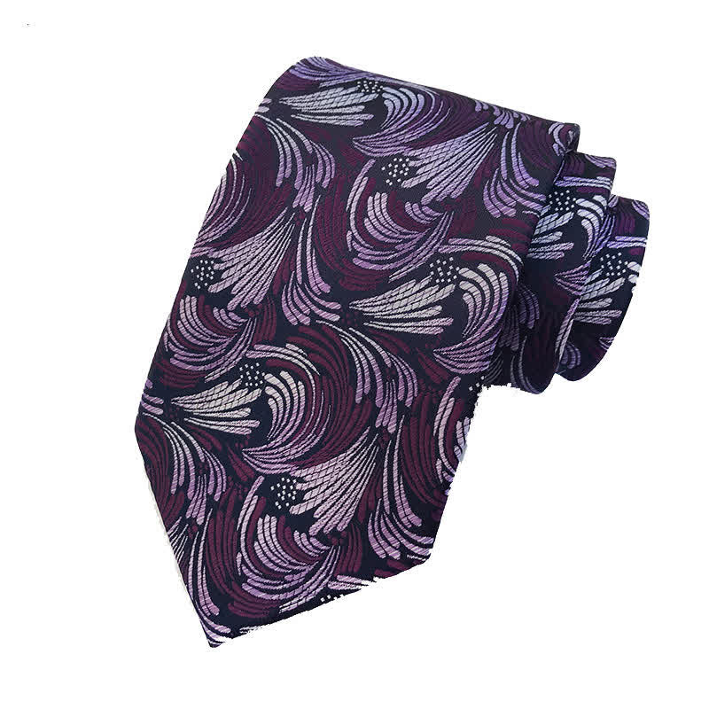 Men's Stunning Printing Pattern Necktie - Purple - image 3