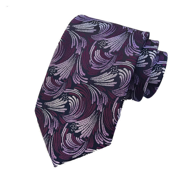 Men's Stunning Printing Pattern Necktie - Purple - image 3