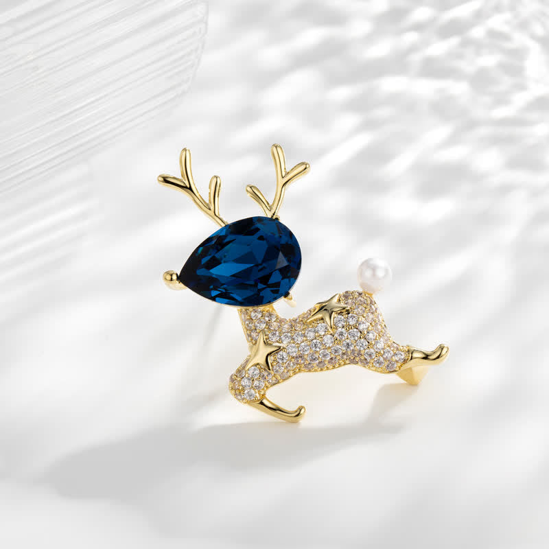 Women's Little Elk Pearl Brooch - image 2