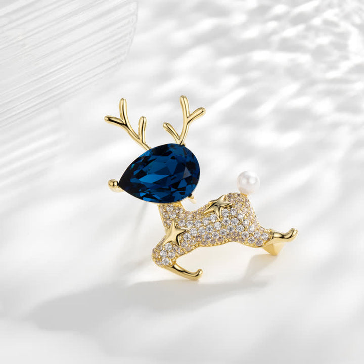 Women's Little Elk Pearl Brooch - image 2