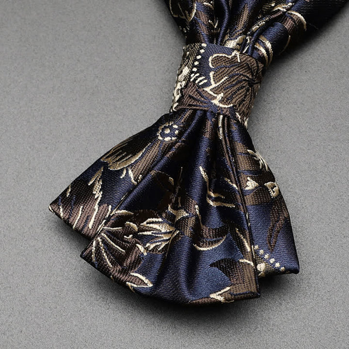 Men's Harmony Irises Cherry Blossom Floral Bow Tie - image 10