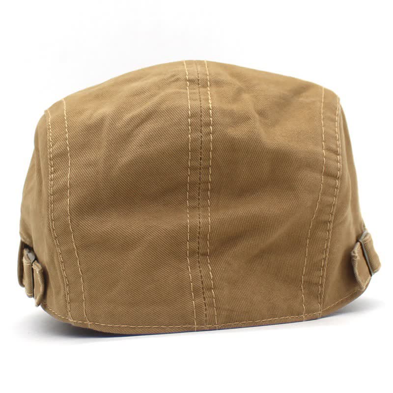 Freestyle Leather Strap I-Buckle Cotton Beret Cap - image 4