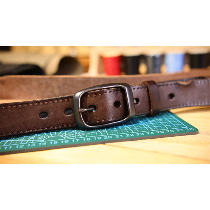 Men's Western Distressed Style Leather Belt - image 3