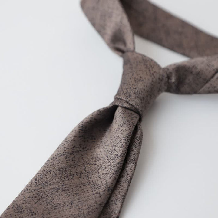 Men's Melange Color Solar System Necktie - RosyBrown - image 8