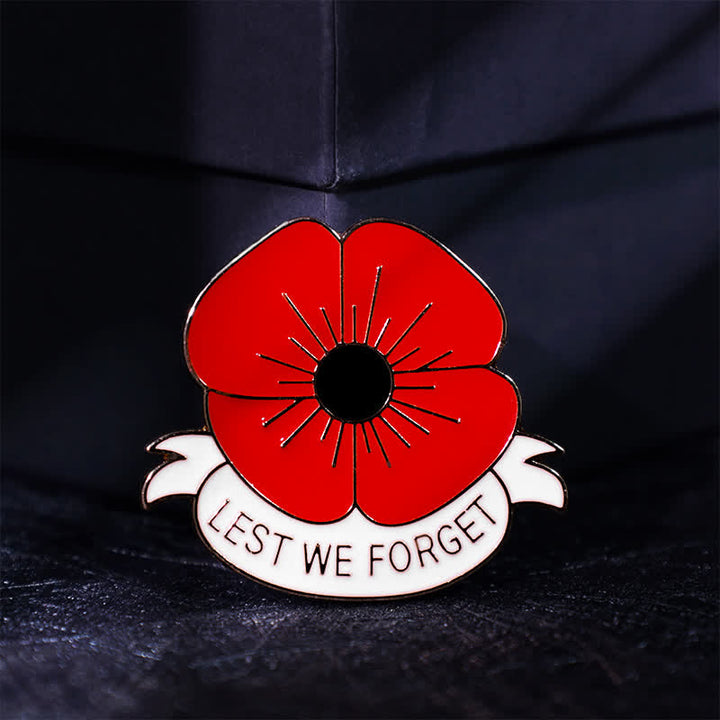 3Pcs Unisex Lest We Forget Poppy Brooch - image 7