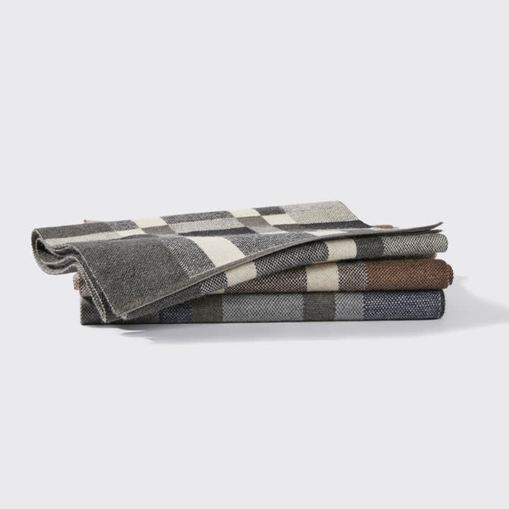 Men's Winter Classical Warm Plaid Stripe Scarf - image 7