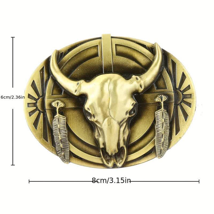 Men's DIY Buckle Leather Belt - image 2