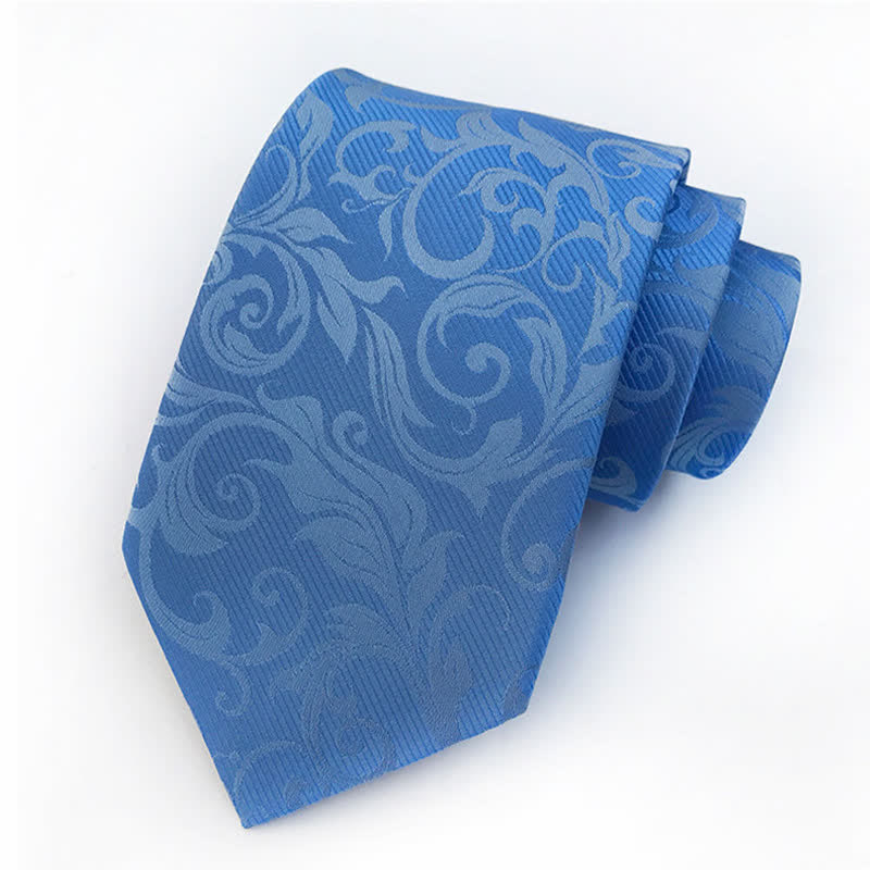 2Pcs Men's Plant Swirl Floral Necktie Set - image 15