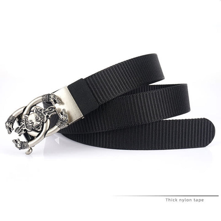 Men's Fierce Wolves In Flame Nylon Belt - image 6