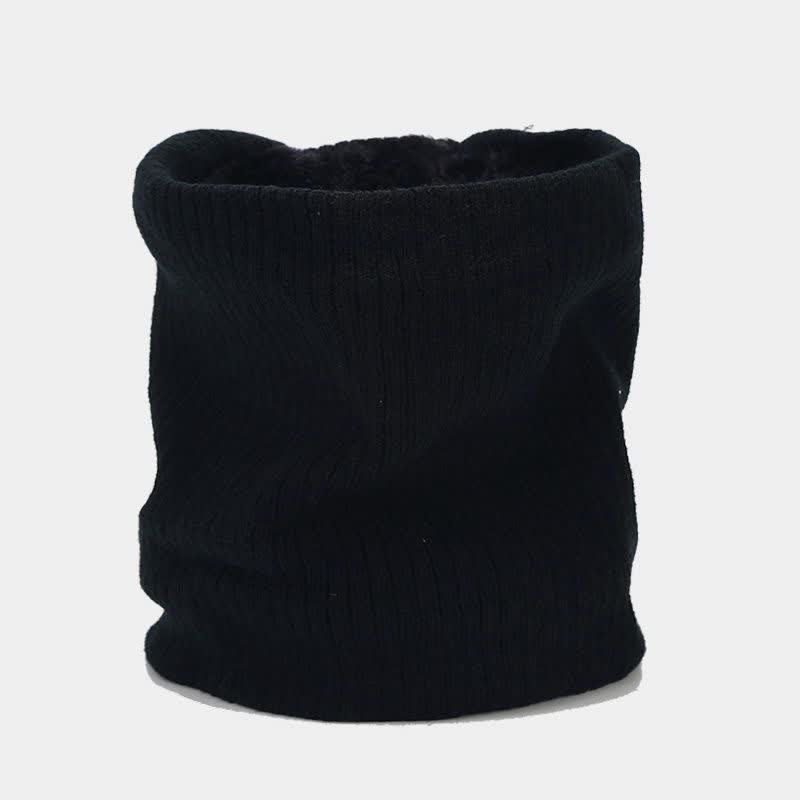 3Pcs Unisex Solid Color Twill Hat Scarf Gloves Set - image 14