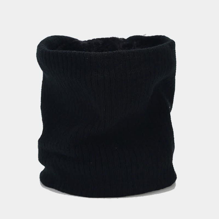 3Pcs Unisex Solid Color Twill Hat Scarf Gloves Set - image 14