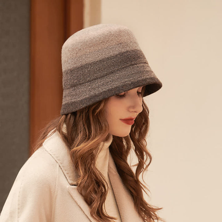 Women's Multicolored Stripes Color Block Bucket Hat - image 0