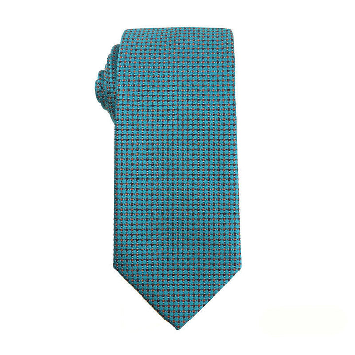 Men's Business Lake Blue Series Necktie - Dots - image 4
