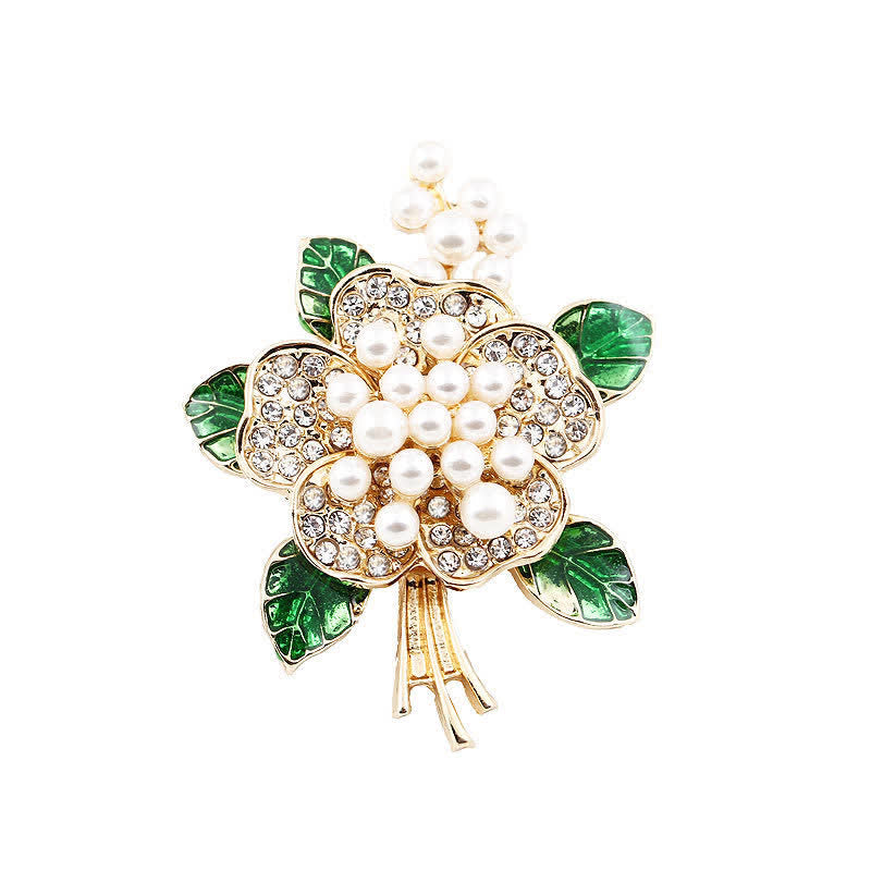 Women's Pearl Stamens Floral Brooch - image 6