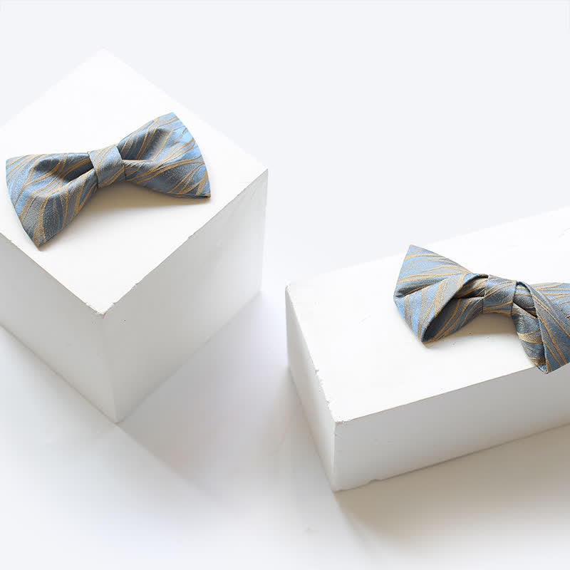 Men's Grayish Blue Spring Breeze Bow Tie - image 3