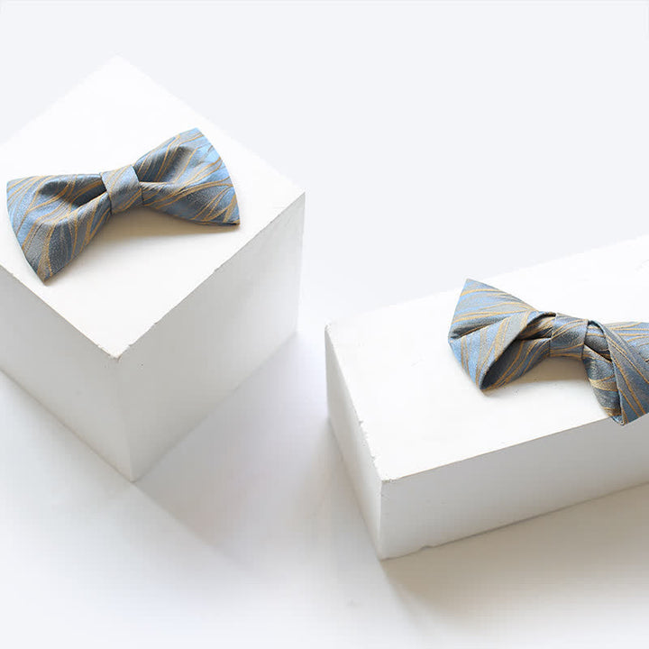 Men's Grayish Blue Spring Breeze Bow Tie - image 3