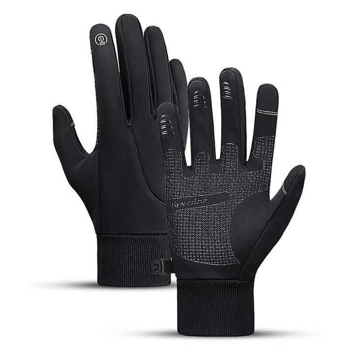 Winter Riding Touch Screen Stretchable Tactical Gloves - Black - XL - image 0