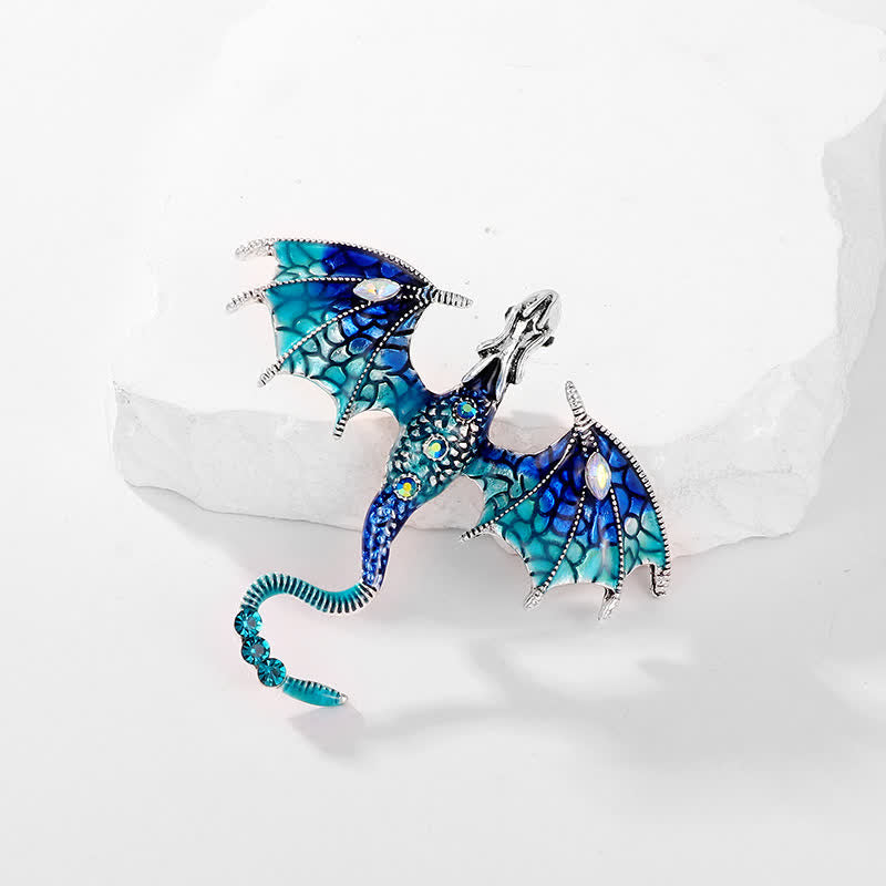 Unisex Legand Flying Dragon Brooch - image 9