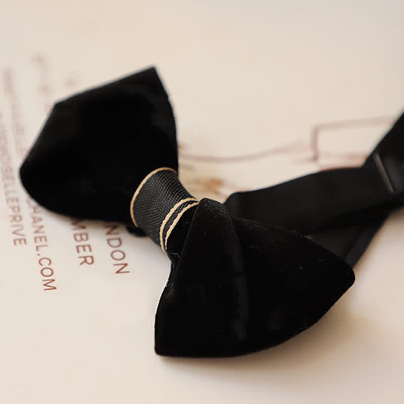 Men's Advanced Velvet Twist Bow Tie - image 3