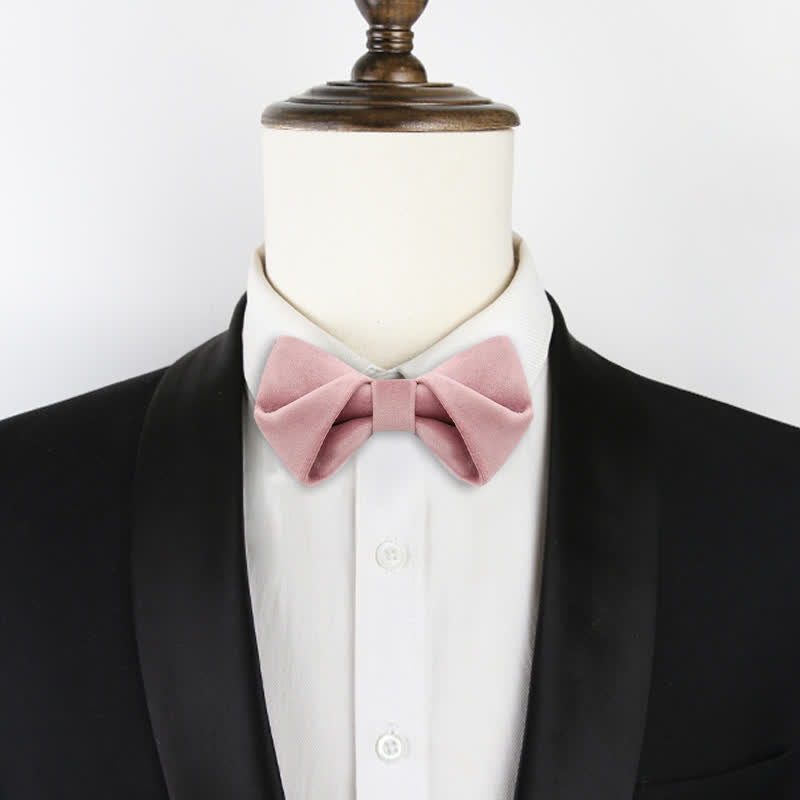 Men's Stylish Twist Velvet Bow Tie - image 4