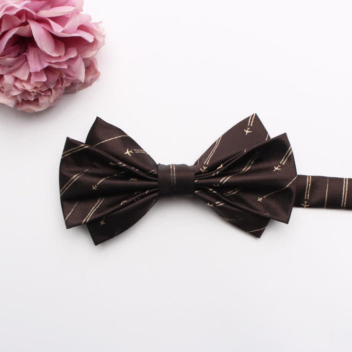 Men's Fangled Jacquard Texture Suit Bow Tie - # 14 - image 16