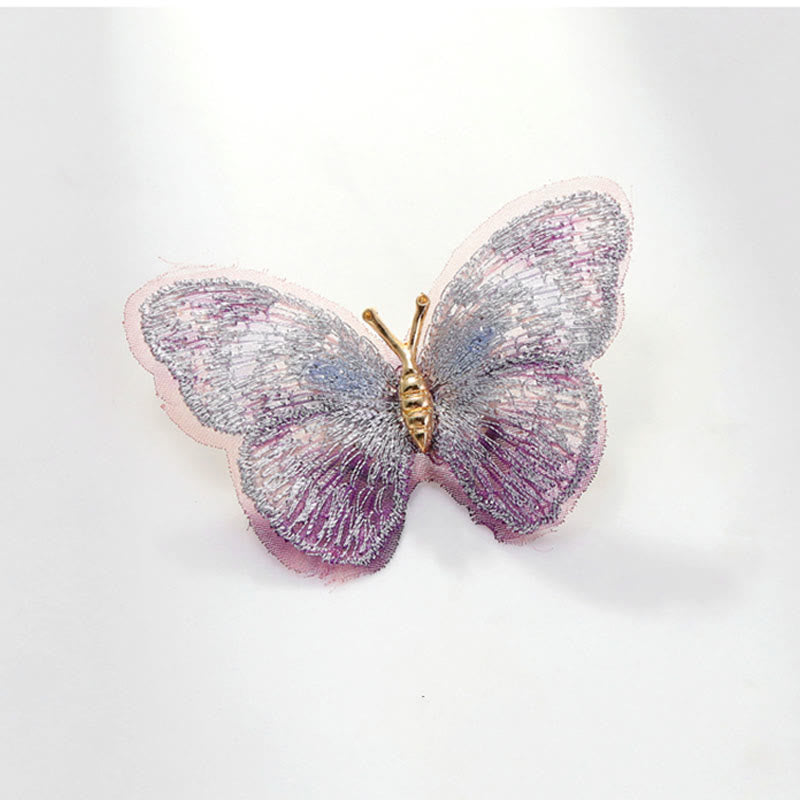 Women's Dreamy Embroidery Butterfly Brooch  - image 5