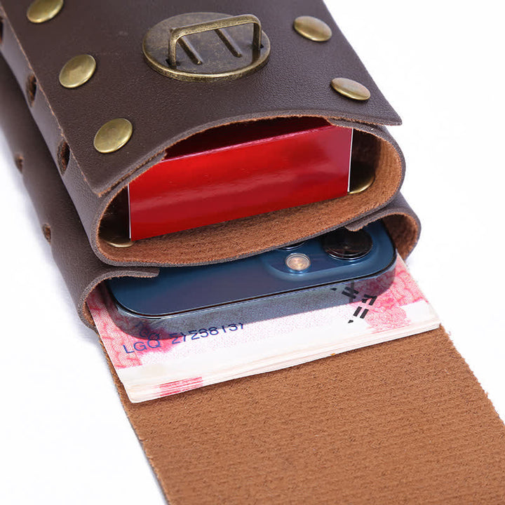 Vertical Double Layers Phone Case Belt Bag - image 3