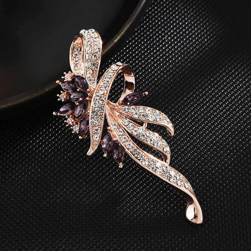 Women's Charming Bauhinia Flower Brooch - Purple - image 4