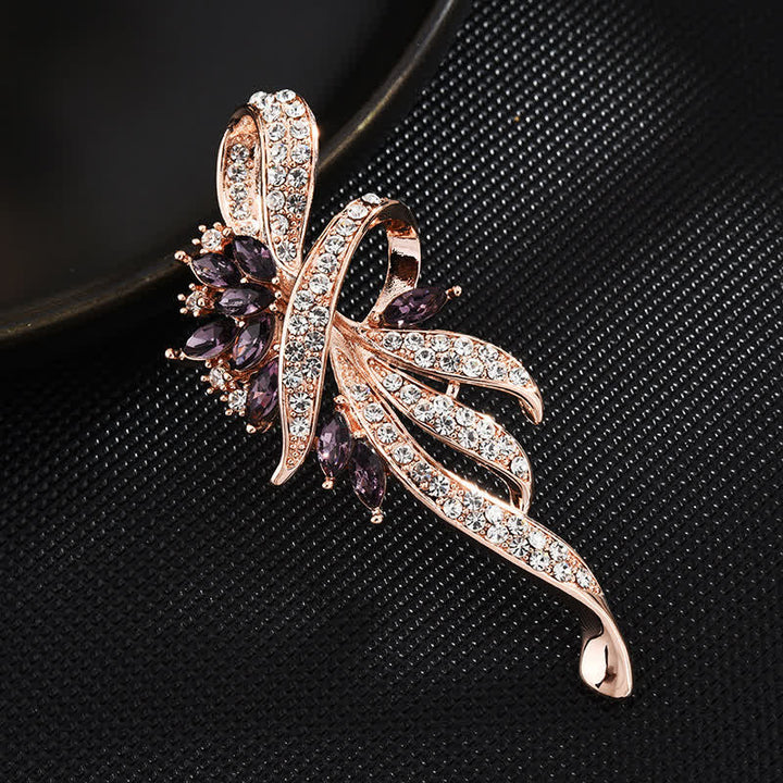 Women's Charming Bauhinia Flower Brooch - Purple - image 4