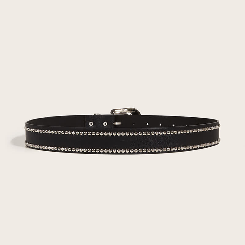 Women's Stunning Rivet Punk Style Leather Belt - image 9
