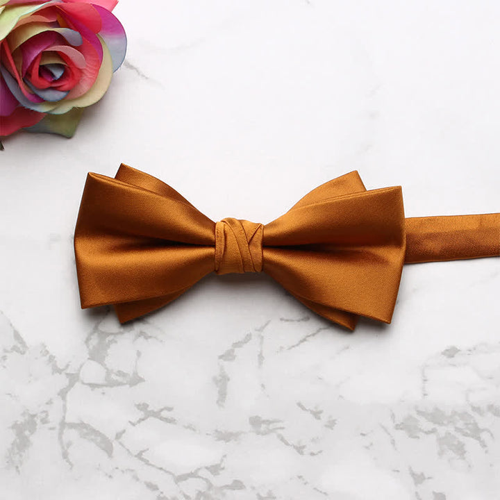 Men's Classic Party Evening Bow Tie - Orange - image 5