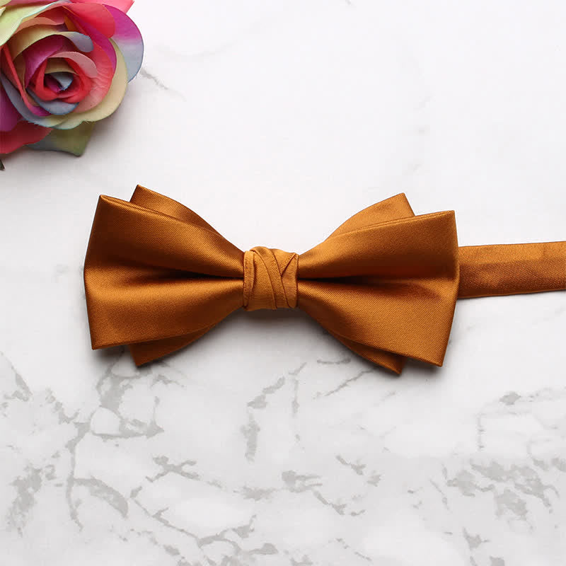 Men's Classic Party Evening Bow Tie - Orange - image 5