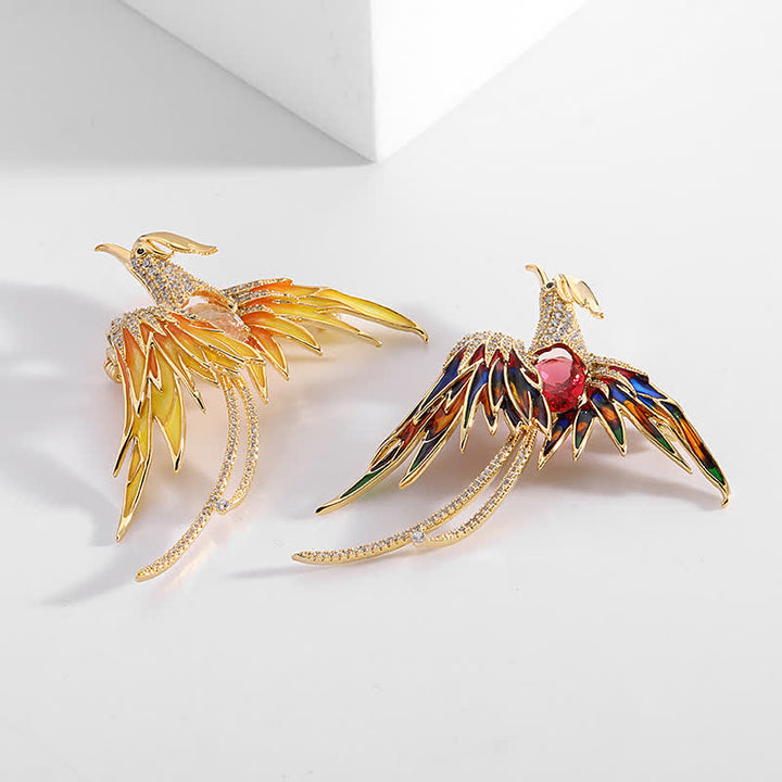 Women's Vintage Phoenix Bird Brooch - image 4