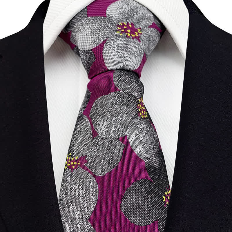 Men's Elegant Large Blossom Floral Necktie - image 5