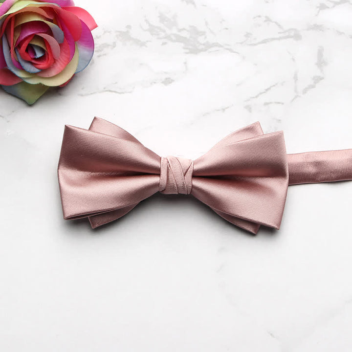 Men's Classic Party Evening Bow Tie - Pink - image 10